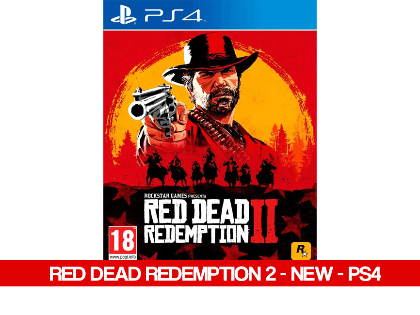 RED DEAD REDEMPTION 2 - NEW - PS4 - Games Voucher Code