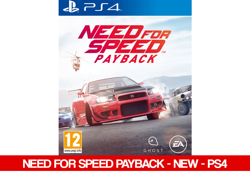 NEED FOR SPEED PAYBACK - NEW - PS4 - Games Voucher Code