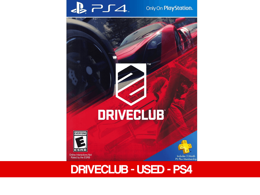 DRIVECLUB - USED - PS4 - Games Voucher Code