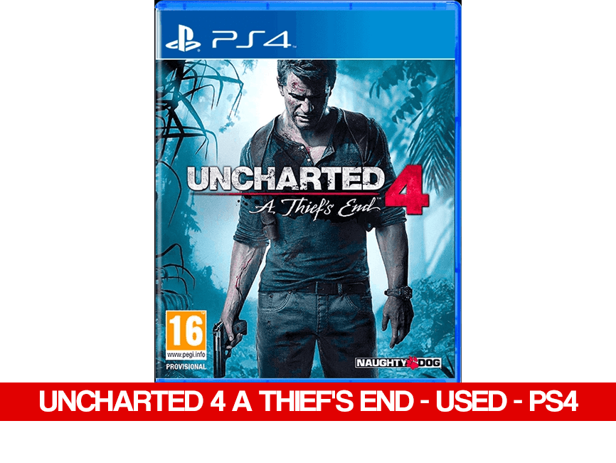 UNCHARTED 4 A THIEF'S END - USED - PS4 - Games Voucher Code