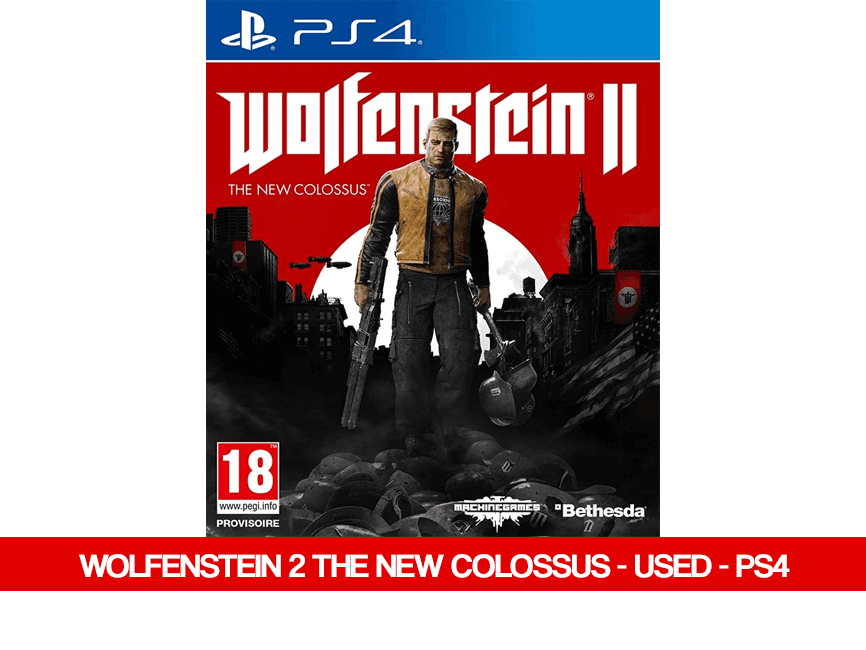 WOLFENSTEIN 2 THE NEW COLOSSUS - USED - PS4 - Games Voucher Code