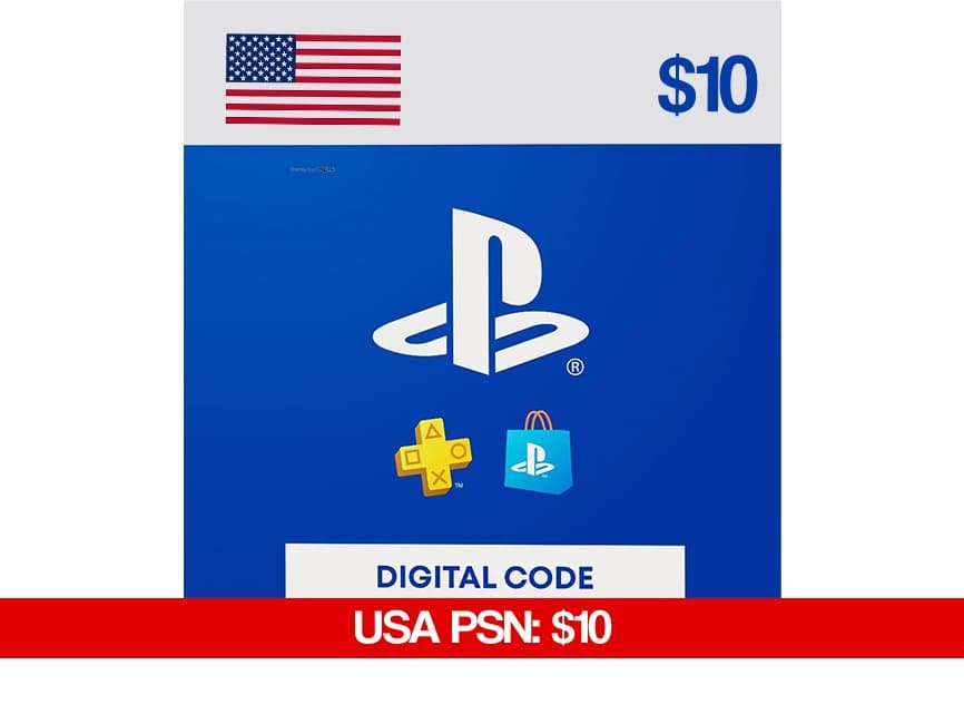 PSN Giftcard Voucher (USA): PSN 10 USD — PlayStation (PSN)