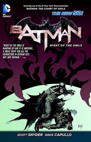 Batman Night of the Owls The New 52 PB - Various Voucher Code